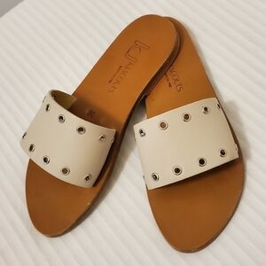 EC K.JACQUES Marsili Slides  Bone in color size 36 US Size 5